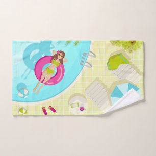 Schwimmbäder in Bikini Sommerstrand Handtuch