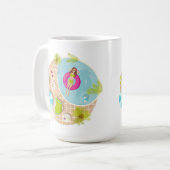 Schwimmbäder in Bikini Sommerstrand Kaffeetasse (Vorderseite Links)