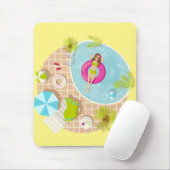 Schwimmbäder in Bikini Sommerstrand Mousepad (Mit Mouse)