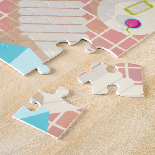 Schwimmbäder in Bikini Sommerstrand Puzzle (Seite)