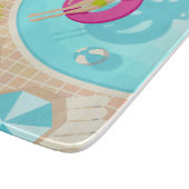 Schwimmbäder in Bikini Sommerstrand Schneidebrett (Ecke)