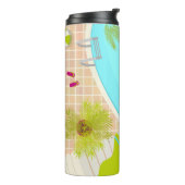 Schwimmbäder in Bikini Sommerstrand Thermosbecher (Nach links gedreht)