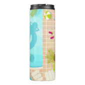 Schwimmbäder in Bikini Sommerstrand Thermosbecher (Rückseite)