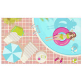 Schwimmbäder in Bikini Sommerstrand Tischdecke (Vorderseite (Horizontal))