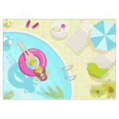 Schwimmbäder in Bikini Sommerstrand Tischdecke (Vorderseite (Horizontal))