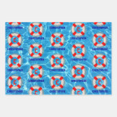 Schwimmbäder LIfesaver Geschenkpapier Set (Vorderseite)