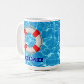 Schwimmbäder LIfesaver Kaffeetasse (Vorderseite Links)