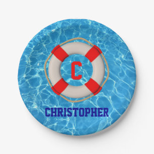 Schwimmbäder LIfesaver Pappteller