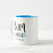 Schwimmbäder Niedlich Schwimmen Zweifarbige Tasse (Vorderseite Links)