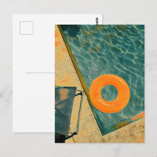 Schwimmbäder Postkarte (Vorne/Hinten)