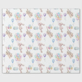 Schwimmbäder Sonnenhasen in den Wrapping Geschenkpapier (Flach)