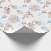 Schwimmbäder Sonnenhasen in den Wrapping Geschenkpapier (Ecke)