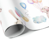 Schwimmbäder Sonnenhasen in den Wrapping Geschenkpapier (Rolleneckpunkt)