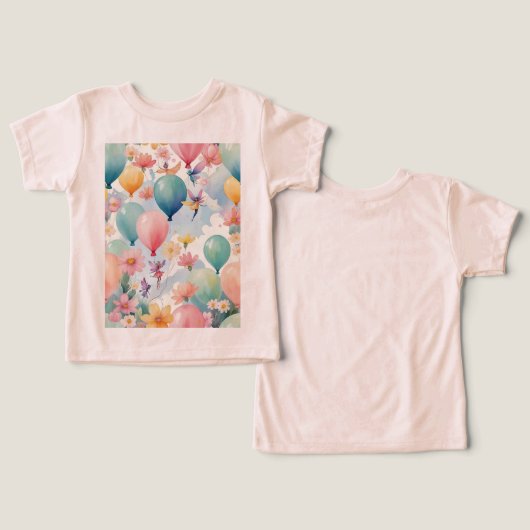 Schwimmbäder und magische Fairies mit Blume (Design Vorderseite & Rückseite)