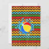 Schwimmbadgebäck mit Party Einladung (Rückseite)