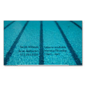Schwimmbadlehrer Sommerschwimmtrainer Magnetische Visitenkarte (Vorderseite)