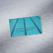 Schwimmbadlehrer Sommerschwimmtrainer Magnetische Visitenkarte (Beispiel)