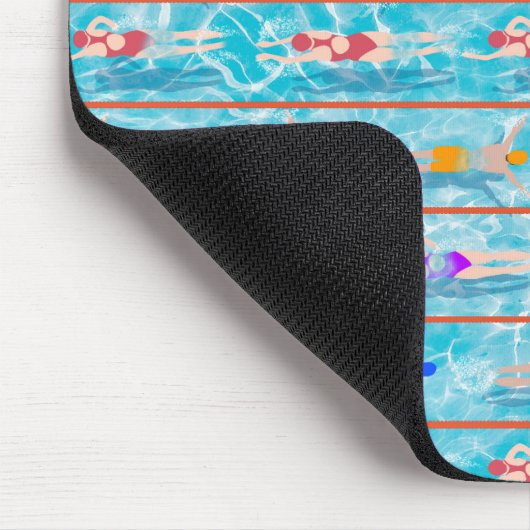 Schwimmbadschwimmbäder Teamdesign Mousepad (Ecke)