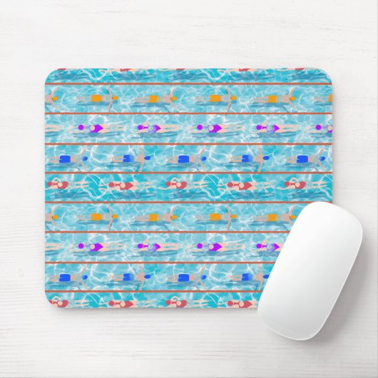 Schwimmbadschwimmbäder Teamdesign Mousepad (Mit Mouse)