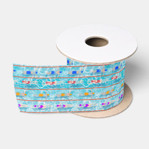 Schwimmbadschwimmbäder Teamdesign Satinband