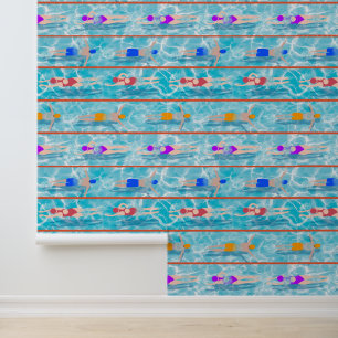 Schwimmbadschwimmbäder Teamdesign Tapete