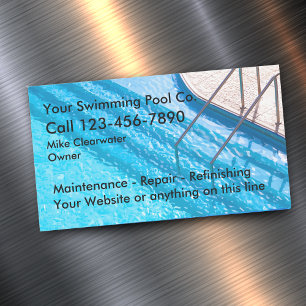 Schwimmbadservice-Geschäftsmagnete Magnetische Visitenkarte