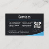 Schwimmbadservice-QR-Code Visitenkarte (Rückseite)
