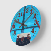 Schwimmbaduhr Runde Wanduhr (Winkel)