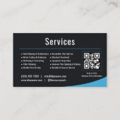 Schwimmbadwartung QR-Code Professional Visitenkarte (Rückseite)