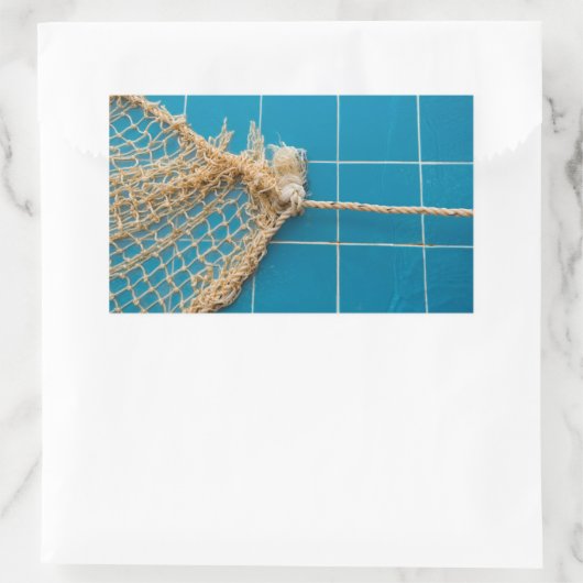 Schwimmbadzeiten Rechteckiger Aufkleber (Tasche)