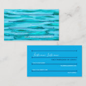 Schwimmbahn Schwimmbahn Schwimmbahn Schwimmbad Sch Visitenkarte (Vorne/Hinten)