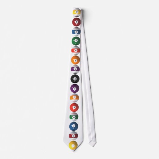 Schwimmbälle: Billard: Necktie / Krawatte (Vorderseite)
