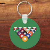 Schwimmbälle / Billard: Schlüsselanhänger (Vorderseite)