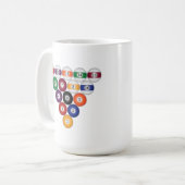 Schwimmbälle / Billard: Tasse (Vorderseite Links)
