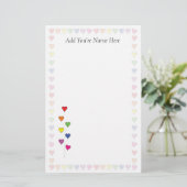 Schwimmballon hört stationär briefpapier (Stehend Vorderseite)