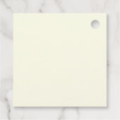 Schwimmbär Adventures Babydusche Geschenkanhänger (Rückseite)