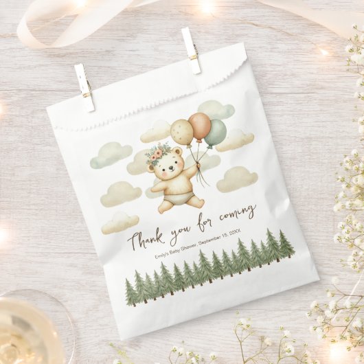 Schwimmbär Adventures Babydusche Geschenktütchen (Ausgeschnitten)