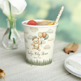Schwimmbär Adventures Babydusche Pappbecher