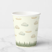 Schwimmbär Adventures Babydusche Pappbecher (Rückseite)