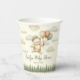 Schwimmbär Adventures Babydusche Pappbecher