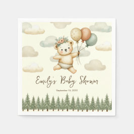 Schwimmbär Adventures Babydusche Serviette