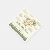 Schwimmbär Adventures Babydusche Serviette (Ecke)