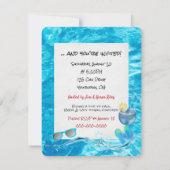 Schwimmbecken Einladung (Rückseite)