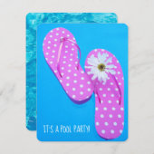 Schwimmbecken Einladung (Vorne/Hinten)