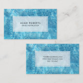 Schwimmbecken für Schwimmlehrer Visitenkarte (Vorne/Hinten)