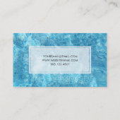 Schwimmbecken für Schwimmlehrer Visitenkarte (Rückseite)