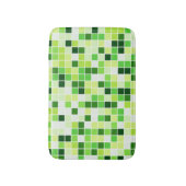 Schwimmbecken, grüne Mosaikfliesen, geometrisches  Badematte (Vorderseite Vertikal)