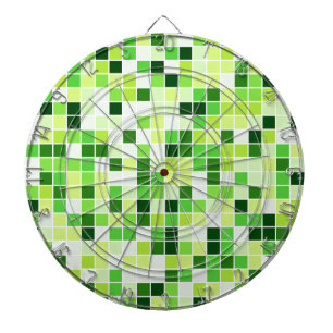 Schwimmbecken, grüne Mosaikfliesen, geometrisches Dartscheibe