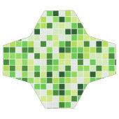 Schwimmbecken, grüne Mosaikfliesen, geometrisches  Fußball (Flach)