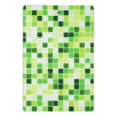 Schwimmbecken, grüne Mosaikfliesen, geometrisches  Mini Klemmbrett (Rückseite)